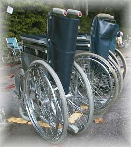 over 200 wheelchairs took to the street on 14 Marh 1999